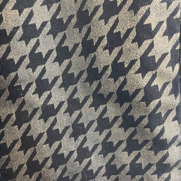 Current/Elliot Ankle Skinny Houndstooth Jeans coated in gold & black foil 26 - Picture 6 of 7